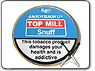 Top Mill No. 1 Snuff Tap Tin